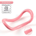 Yoga four piece set showing leg stretching device, yoga ring, pedal chest expander and figure eight tension rope