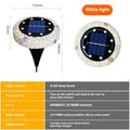 Solar stainless steel underground outdoor ground lawn garden lamp with flush installation design