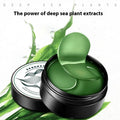 Green seaweed extract eye mask sheets in 60-tablet pack with collagen essence