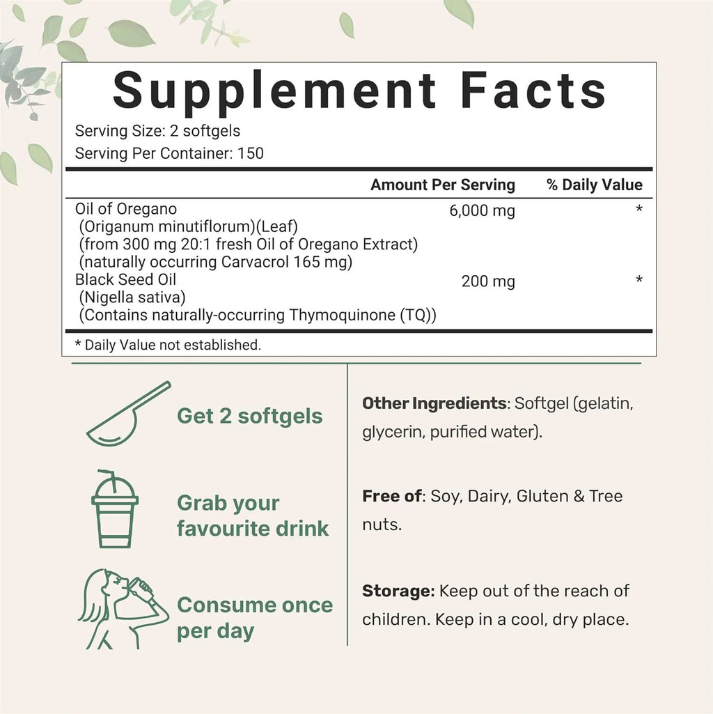 Butter Black Seed Oil Soft Capsules dietary supplement in softgel form for adults