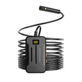F300 WiFi dual lens endoscope inspection camera with magnet and hook accessories on a table