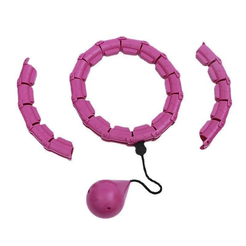 Detachable ABS massage soft ball in pink for fitness and waist slimming – 32cm diameter