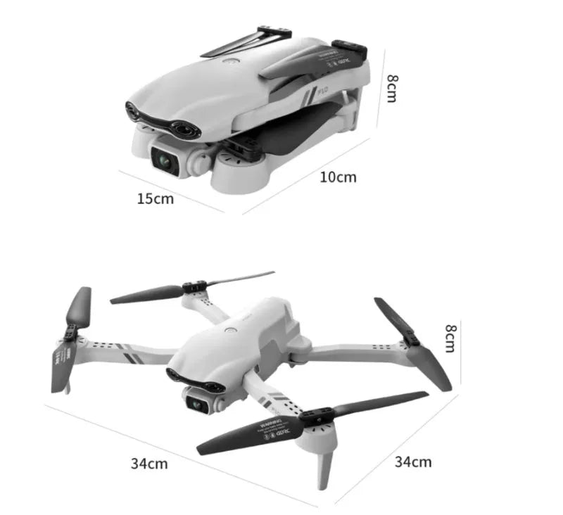 8K dual camera GPS remote control plane with brushless motor in flight
