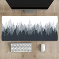 Chinese ink painting landscape design mouse pad on desk with natural rubber non-slip base