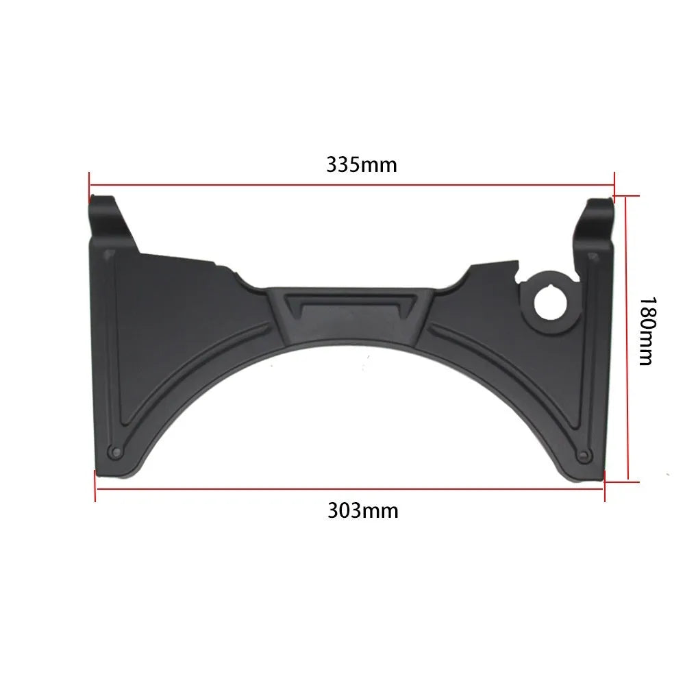 Black motorcycle cockpit fairing panel for BMW R1250GS and compatible R1200GS LC models