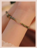 Hetian jade round bracelet for women in simple style with smooth stone texture