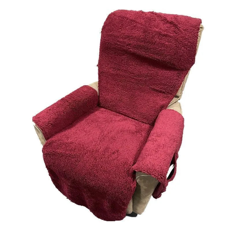 Polyester sofa cushion dust cover in lambswool colours with universal fit for furniture protection