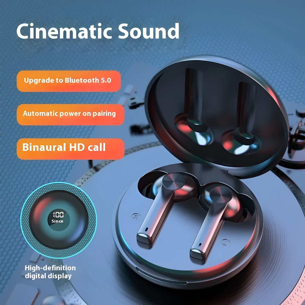 B16 Bluetooth headset TWS 50 wireless in-ear touch digital display earphones with charging case