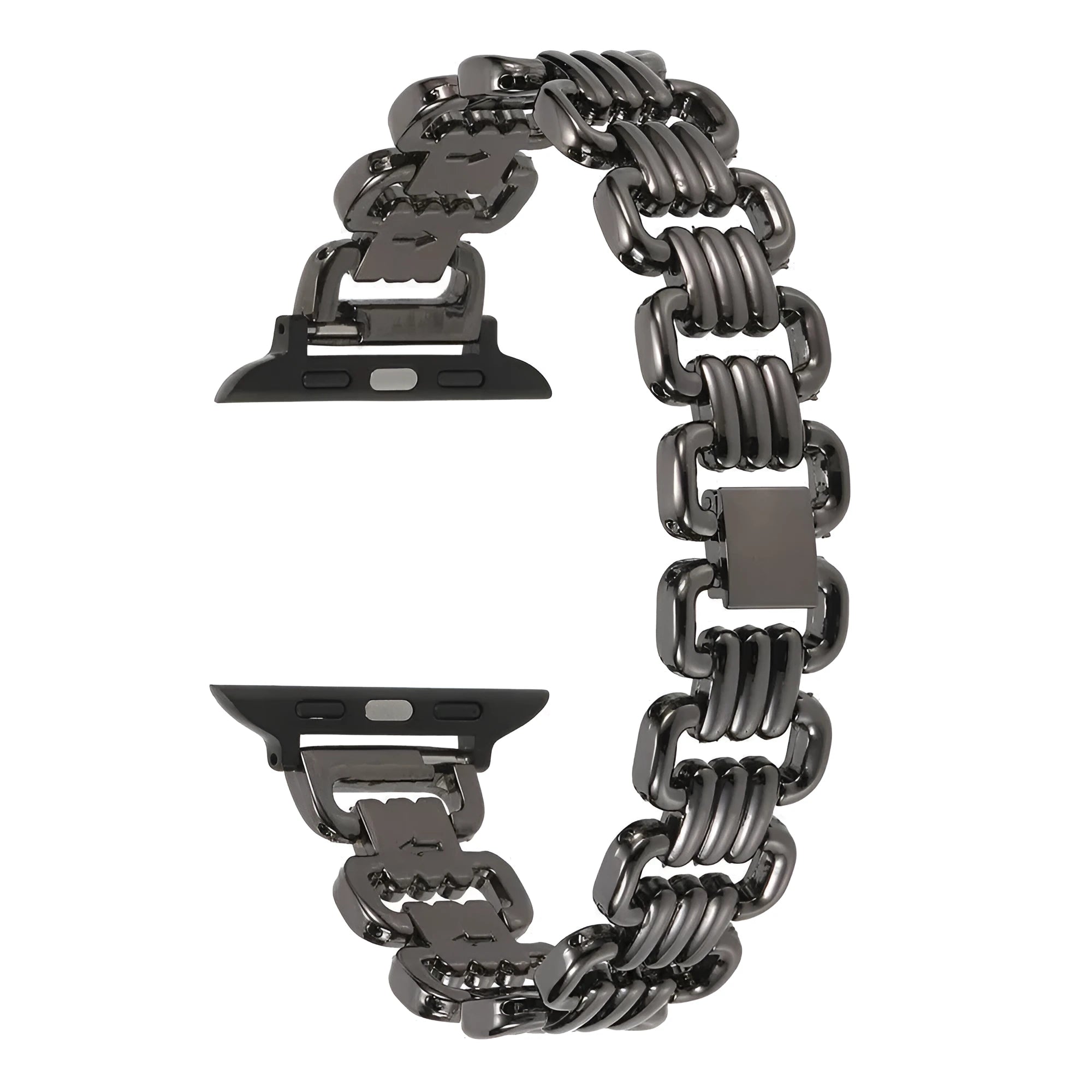 Alloy metal Apple Watch replacement bracelet in silver, black, gold, rose gold and starlight colours for 38mm to 49mm models