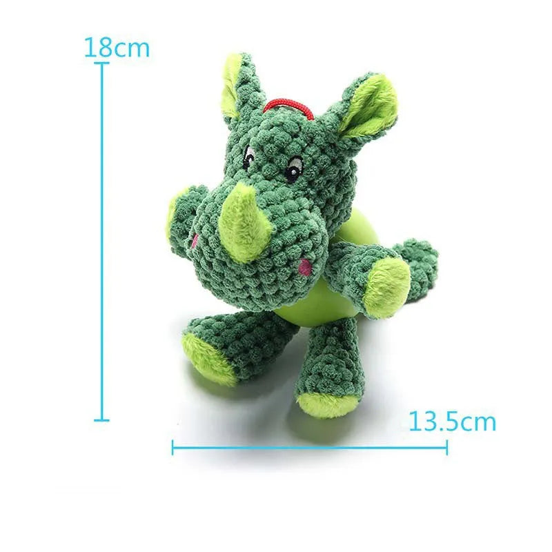 Cute squeaky monkey plush dog toy with soft fabric, designed for small and medium dogs