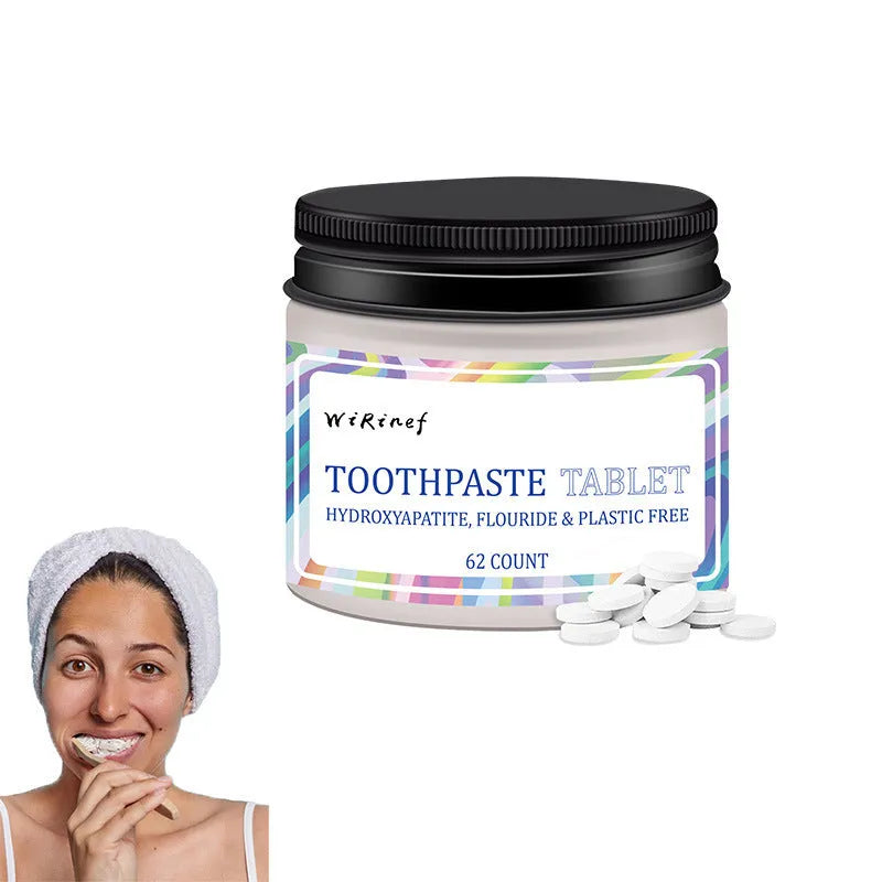62 portable toothpaste tablets in TP19 colour for chewing cleaning oral care