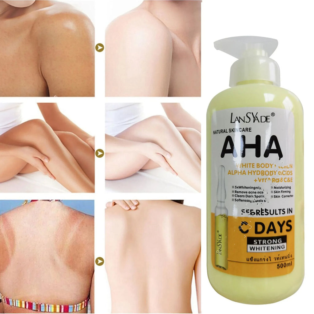 Tartaric Acid VC Lotion VE brightening body cream in 500ml bottle with 18x6.7cm dimensions