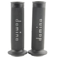 Non-slip rubber motorcycle handle grips in black with 22mm and 24mm inner diameters