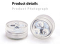 Waterproof remote control LED diving light for aquarium with plastic housing measuring 35mm by 18mm