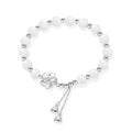 New Chinese style resin beaded couple bracelet with camellia and lotus flower motifs in S493 men's and women's sizes