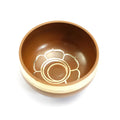 Handmade Himalayan singing bowl in colourful design for meditation and yoga