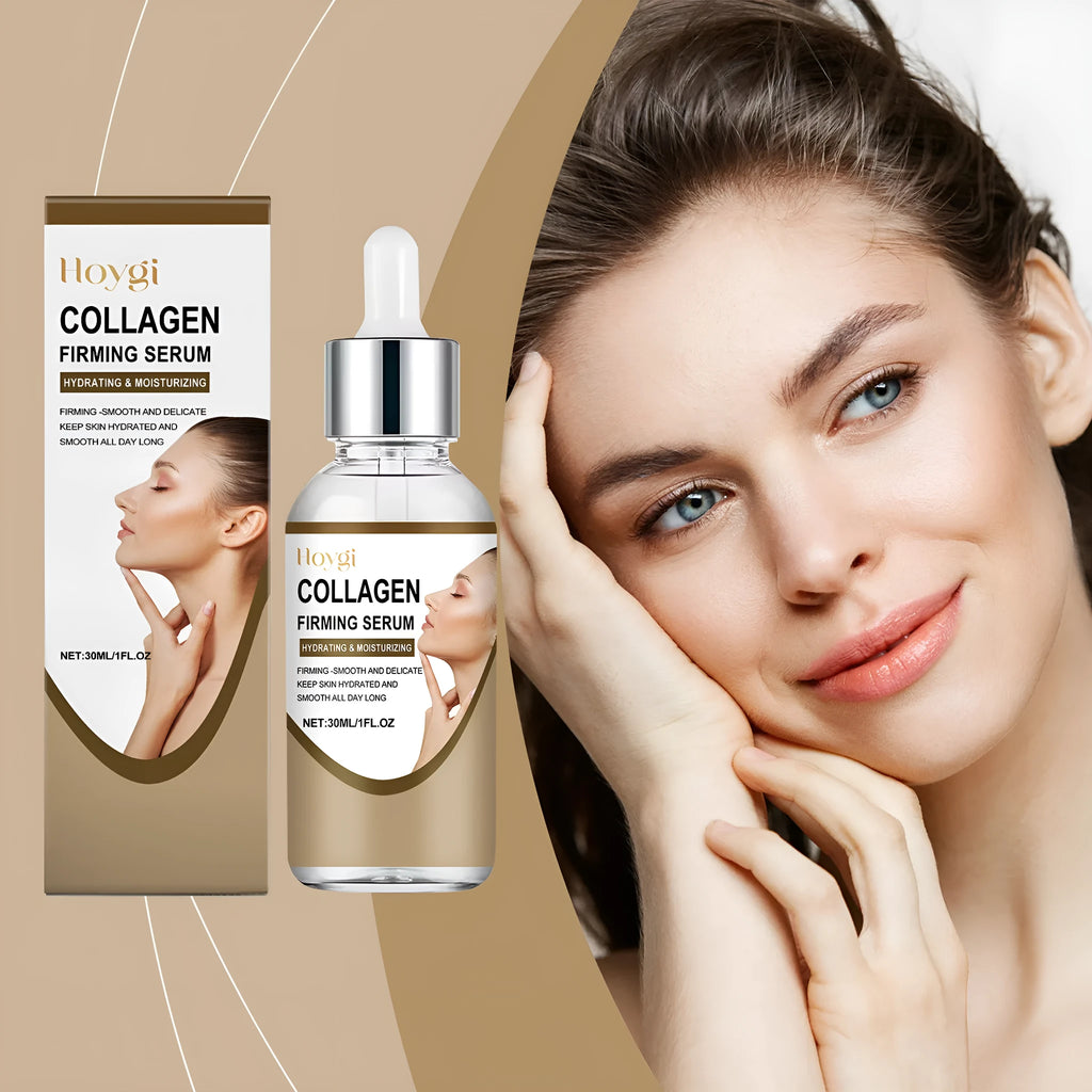 Collagen firming care solution 30ml bottle with hyaluronic acid, 2.8 x 2.8 x 10.3 cm