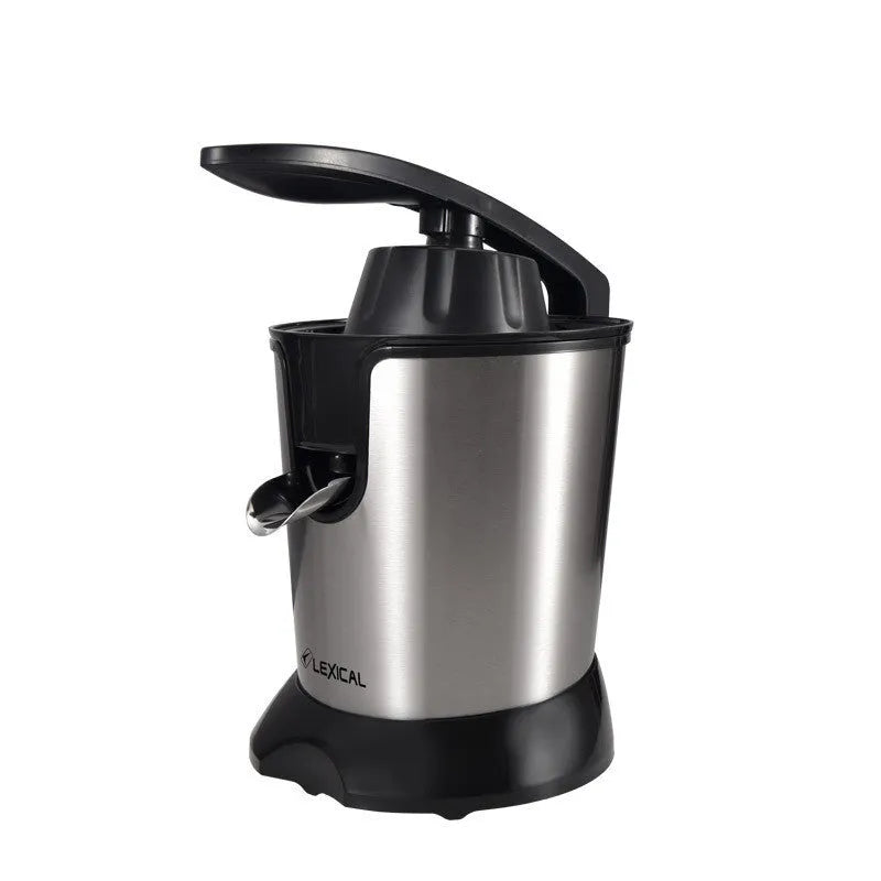 Stainless steel electric citrus juicer with round feeding port for lemon and orange processing