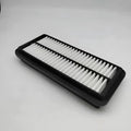 Black circular car air filter with 256mm diameter for modern vehicle engine intake