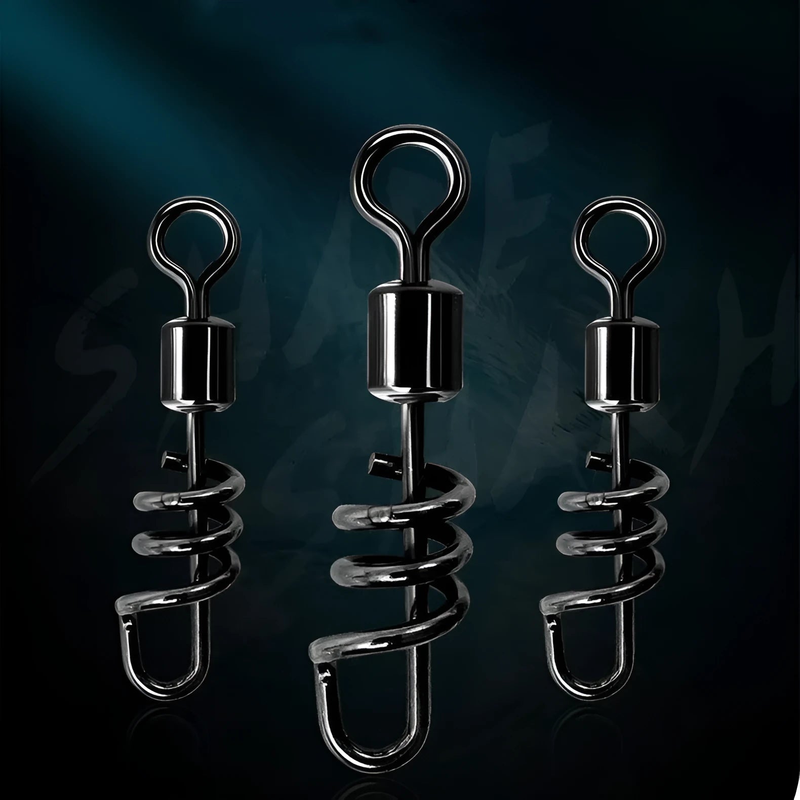 Stainless steel 8-shaped fishing swivel connector in multiple sizes