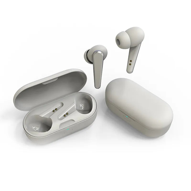ANC wireless headphones in black, white, pink, green, or blue with Bluetooth 5.0 and 20-metre range