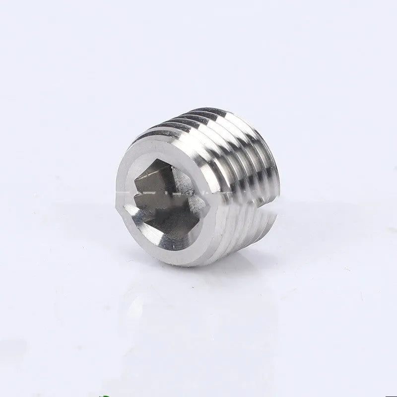 304 stainless steel hexagonal plug for 3/8 pipe bulkhead fitting