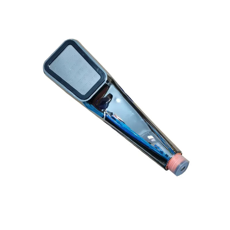 Hand-held pressurised shower with rain function in orange and colour set options