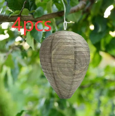 Paper and wire beehive honeycomb lantern with 22cm by 28cm dimensions