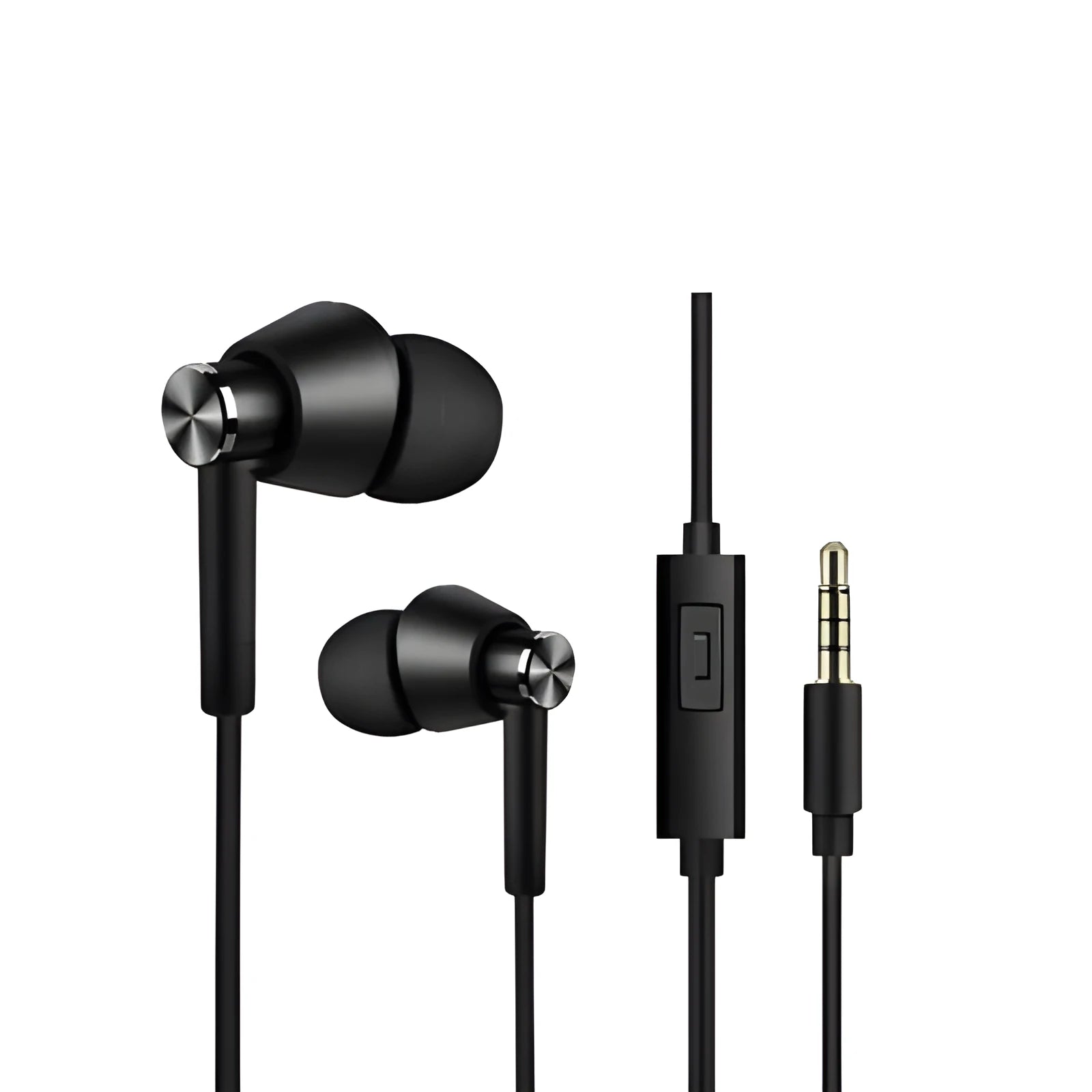 Factory direct in-ear earphones with subwoofer, wired, black and white, for computer and mobile phone, model 65yz7b