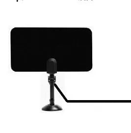 Indoor TV antenna with EU plug for digital 4K HD television reception