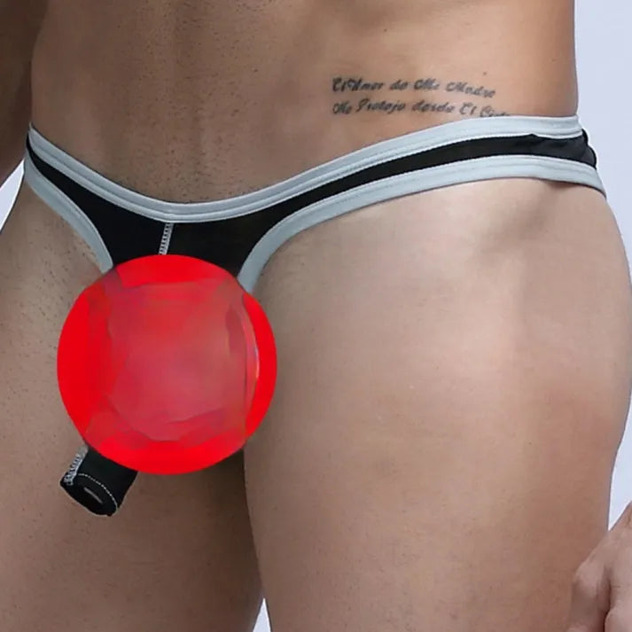 Men's ice silk fabric briefs in seven colours showing small briefs design with M L XL size options