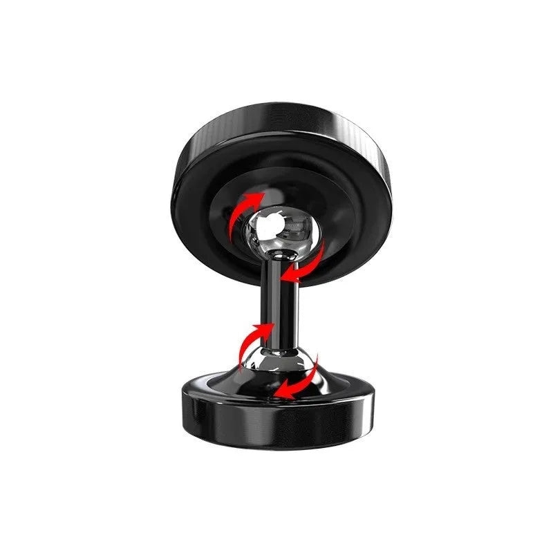 Dot Magnetic Fixed Car Phone Holder zinc alloy air outlet mount 38x37x62mm bright black with magnetic patch