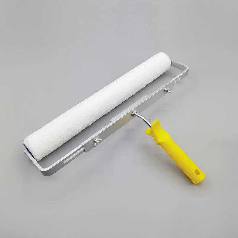 18-inch paint roller set with long, medium, and short hair brush heads and engineering plastics barrel