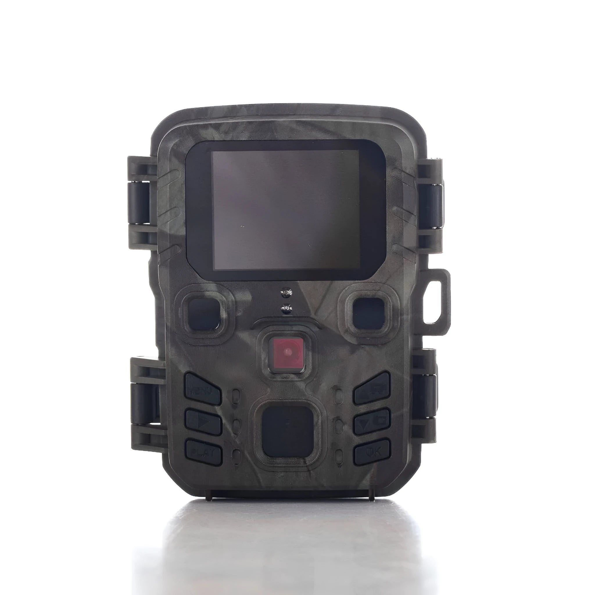 Black infrared night vision monitoring device with 12MP camera and TF Card slot