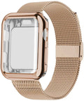 Apple Magnetic Watch Band in Milan metal loop style with magnetic closure, shown in silver colour