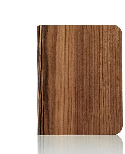 Solid wood book light with USB cable, three sizes available, white and warm white light options