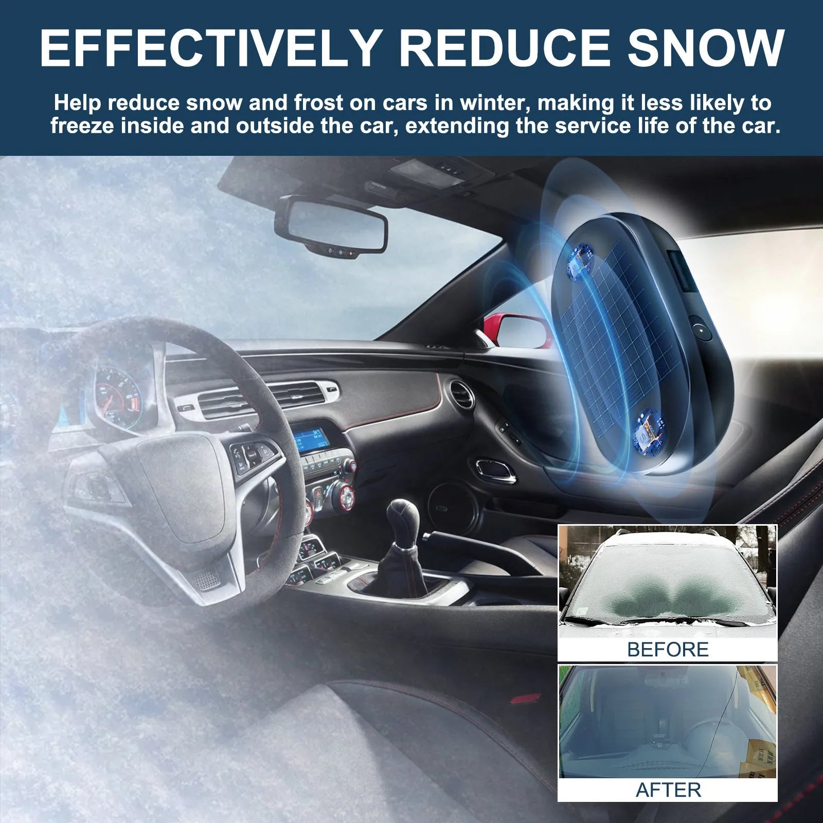 Acrylic crystal gear head shift lever with no broken wires for car windshield and rearview mirror