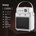 White 1200W 2 in 1 humidifying PTC room heater with spray mist, 19cm x 25cm, for office or bedroom use