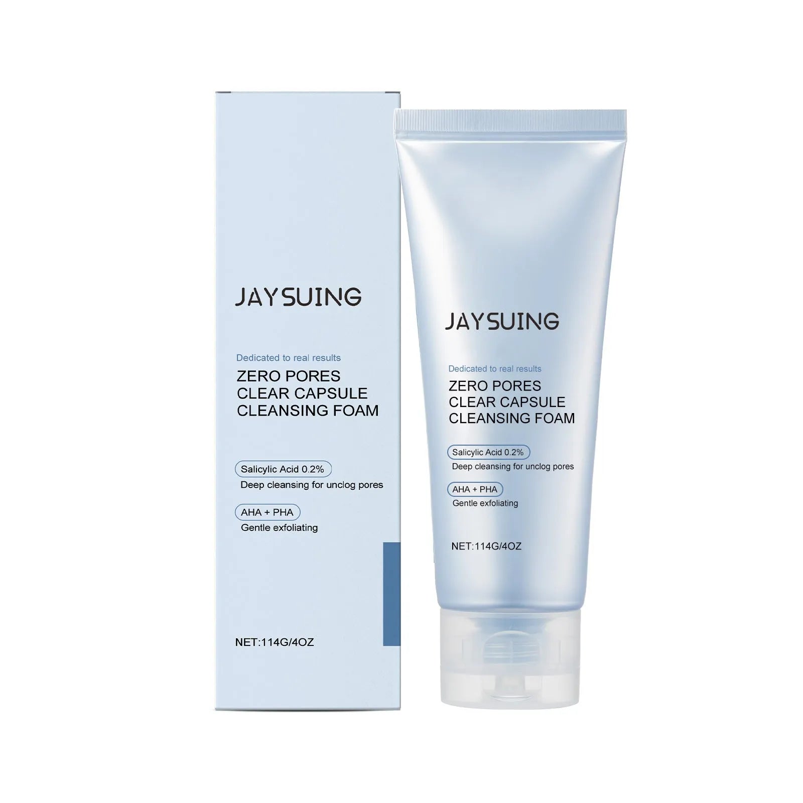 114g salicylate cleansing facial cleanser tube for delicate pores with aloe and lactic acid