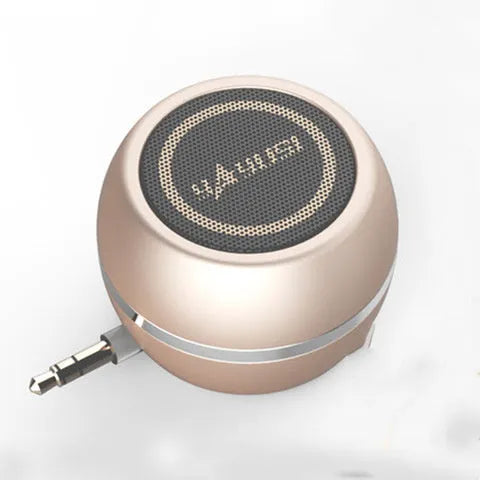 A5 portable mini Bluetooth speaker in blue with ABS case on outdoor table