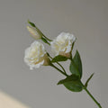 Artificial silk eustoma flower with three heads beige wedding home decoration
