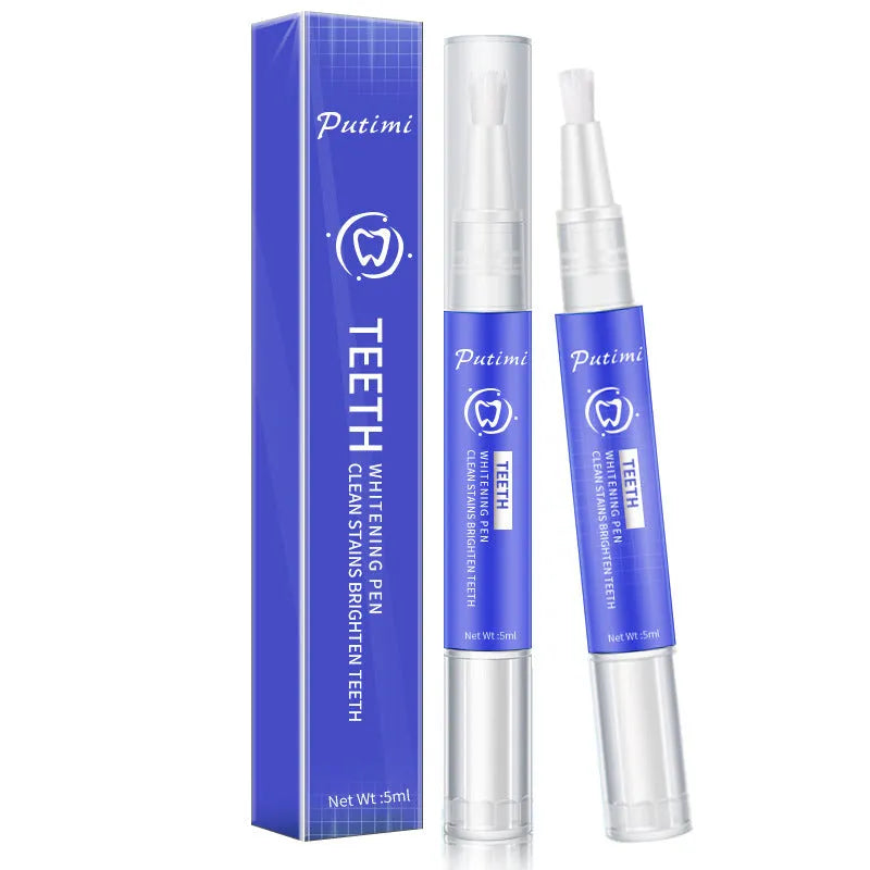 Teeth whitening pen with nano gel for removing tea and coffee stains, 5ml, 12.5cm length, unisex oral care product