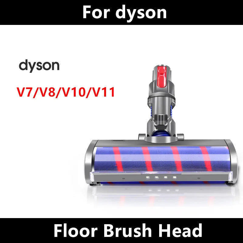 Dyson vacuum cleaner replacement electric floor brush head with soft velvet bristles