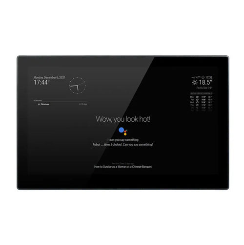 13.3-inch smart mirror display with touch screen for Raspberry Pi CM4 voice assistant integration