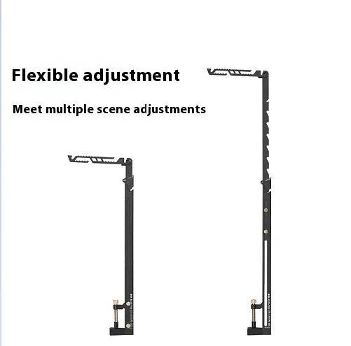 05 series telescopic lamp holder black stainless steel multi-gear adjustable clamp-on desk bracket