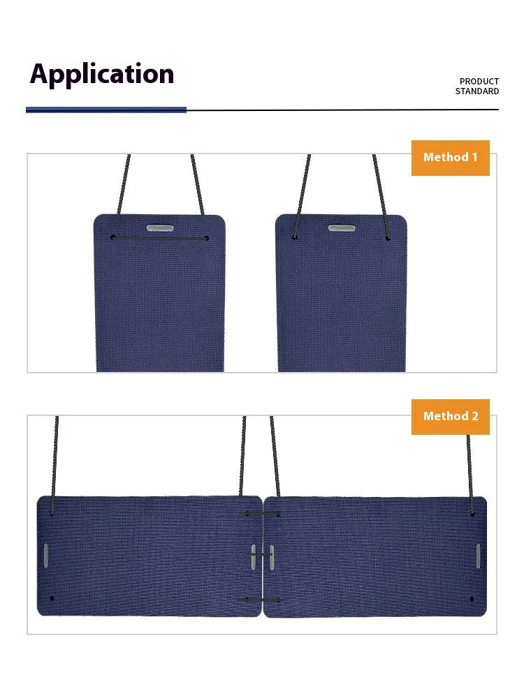 Blue EVA boat fender with rope showing thickened shockproof design for dock protection.