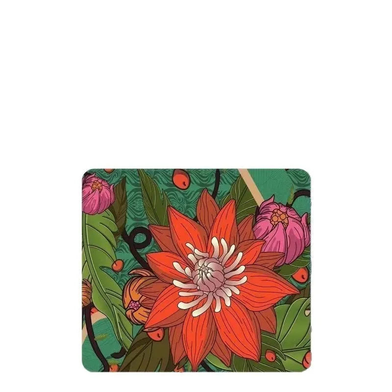 Thickened e-sports mouse pad with fine rice noodle surface and non-slip rubber base, 320x285x3mm