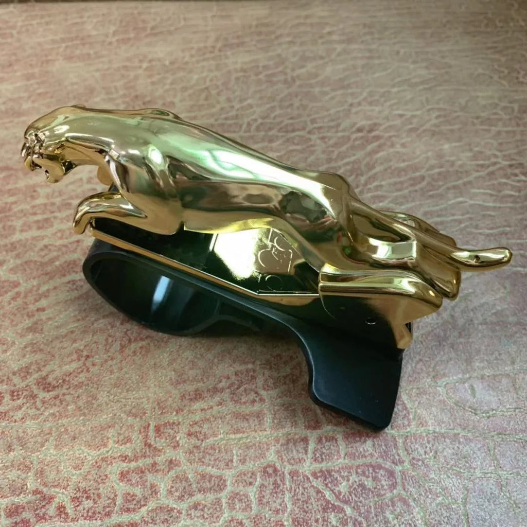 Car Leopard ABS mobile phone holder rotatable bracket black colour no-trace car mount