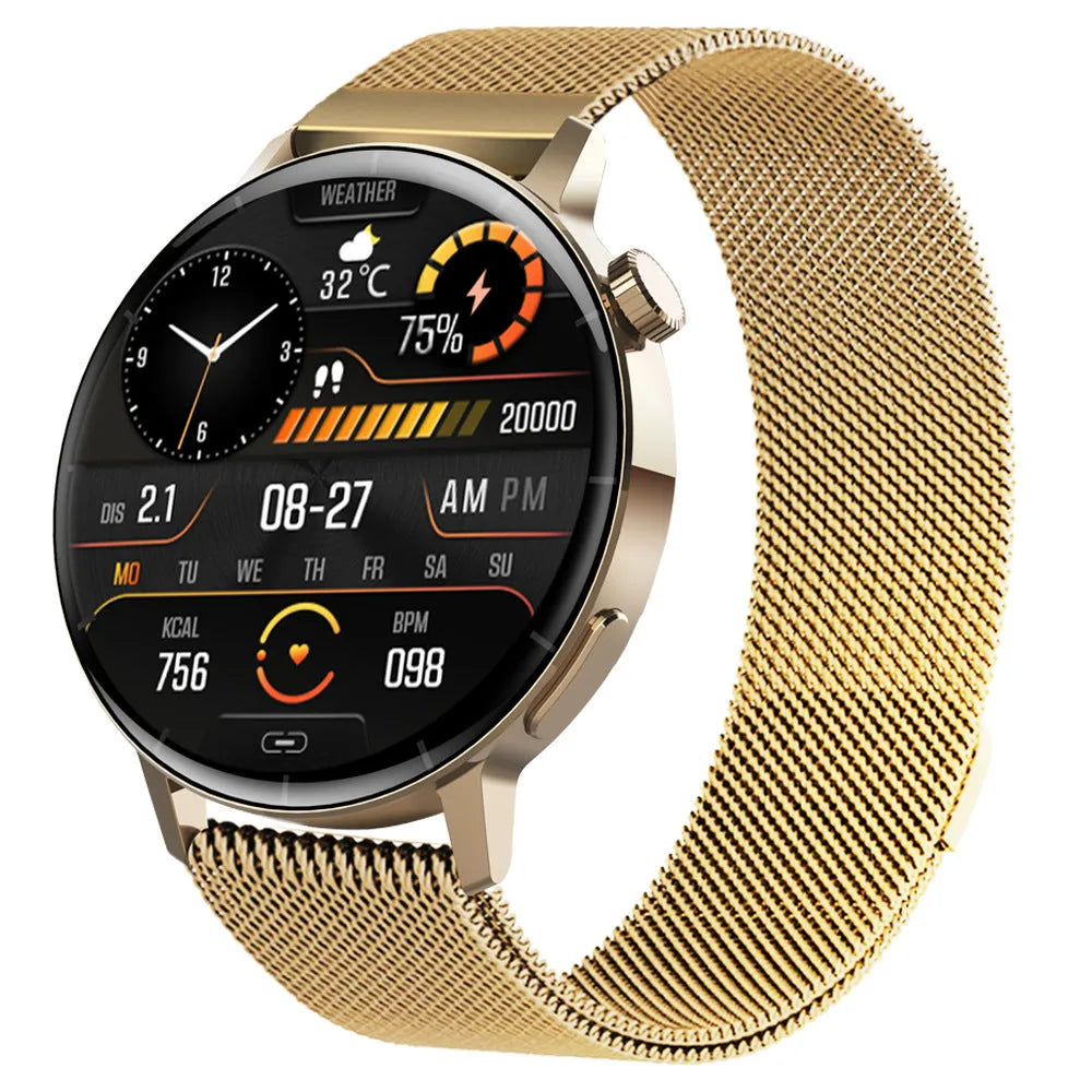 F67S third generation blood glucose smart watch on wrist, red light sensor, black strap variant