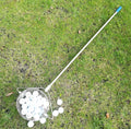 Metallic 304 stainless steel golf ball picker tool for easy retrieval on the course